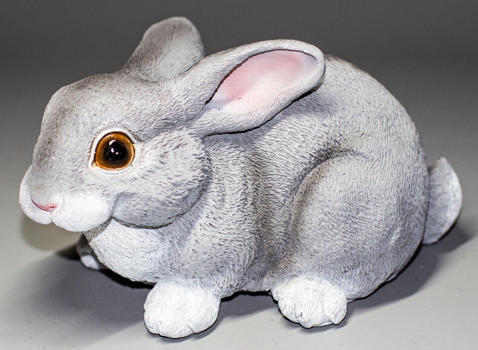 Cremation Urn Pet Ashes Bunny Rabbit Statue Memorial Casket Lifelike Grave Decor