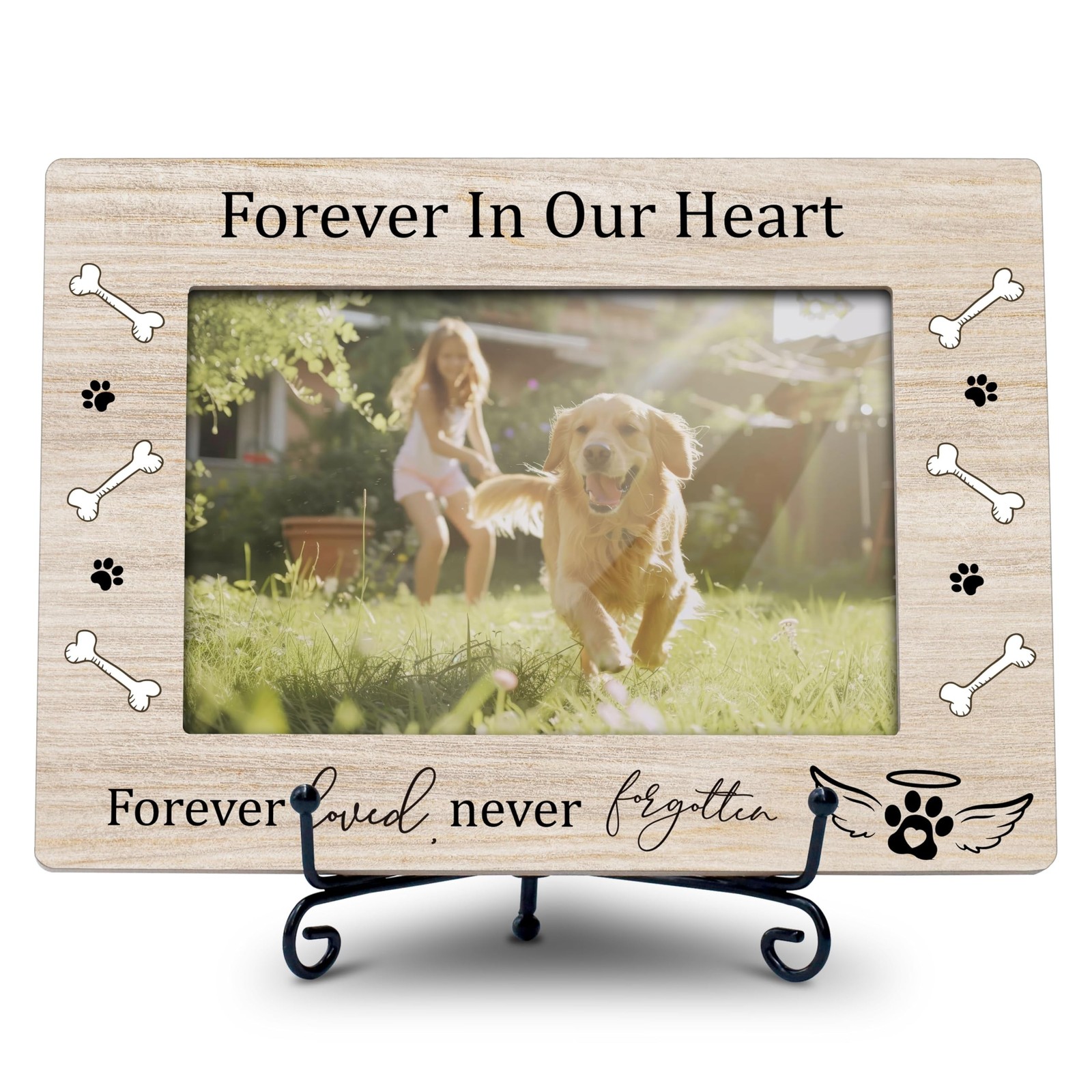 Dog Memorial 4×6 Picture Frame – Pet Loss Gifts, Dog Frames for Wall & Tablet…
