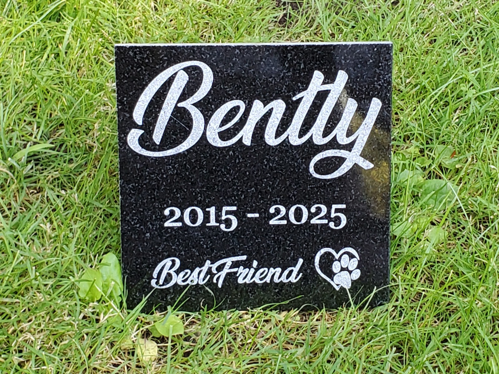 Pet Memorial Grave Marker Headstone Granite Stone Garden Burial Plaque Loved d8