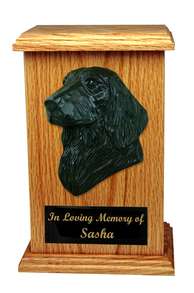 Flat Coated Retriever Memorial Urn