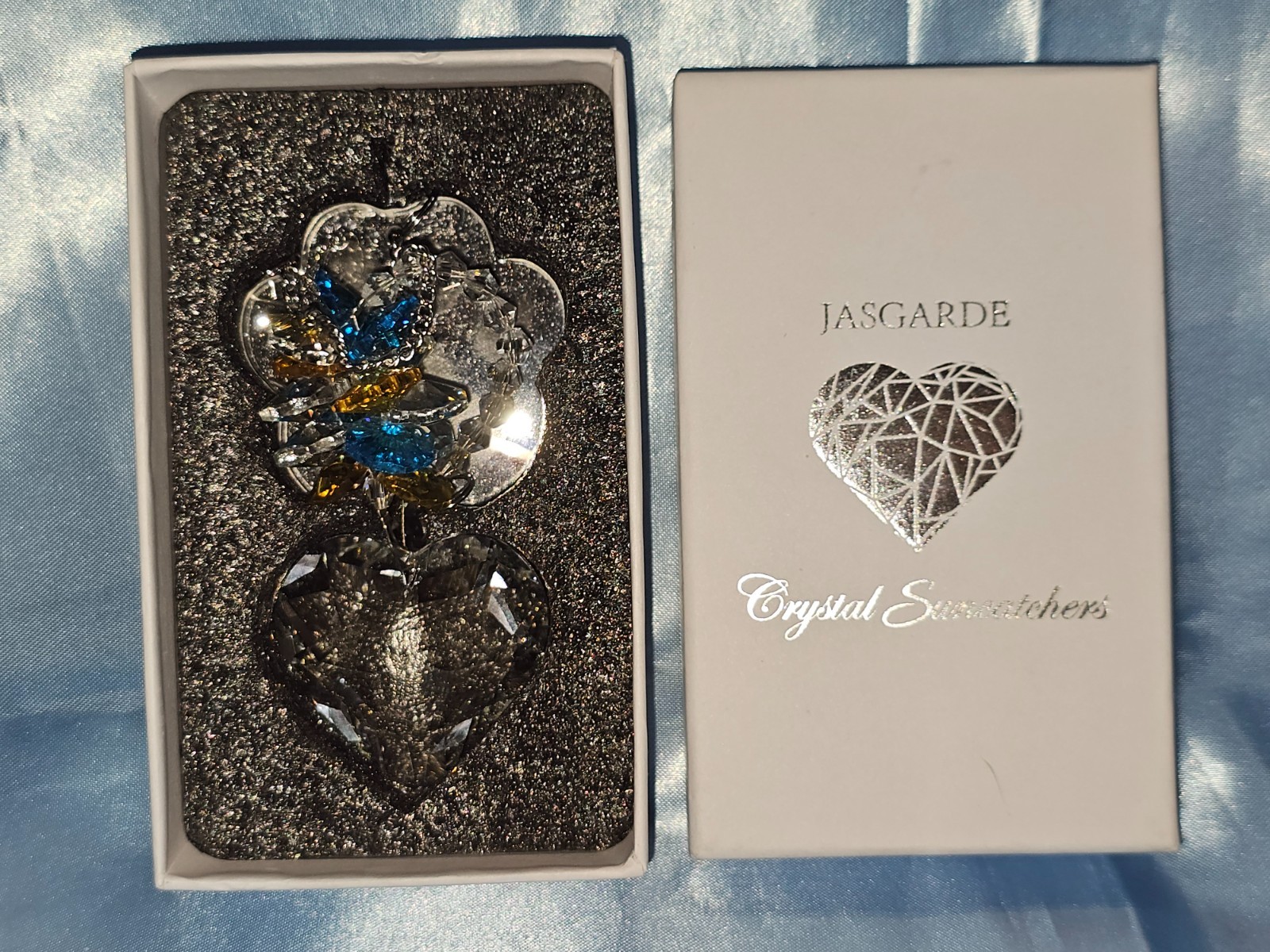 JASGARDE PET MEMORIAL SUNCRATCHER PET LOSS DOG PAW MEMORIAL GIFT WITH BOX – NEW