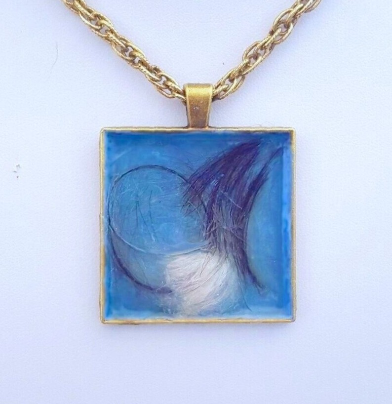 Memorial/Remembrance Pendant for Necklace – CUSTOM MADE with fur or ashes etc.