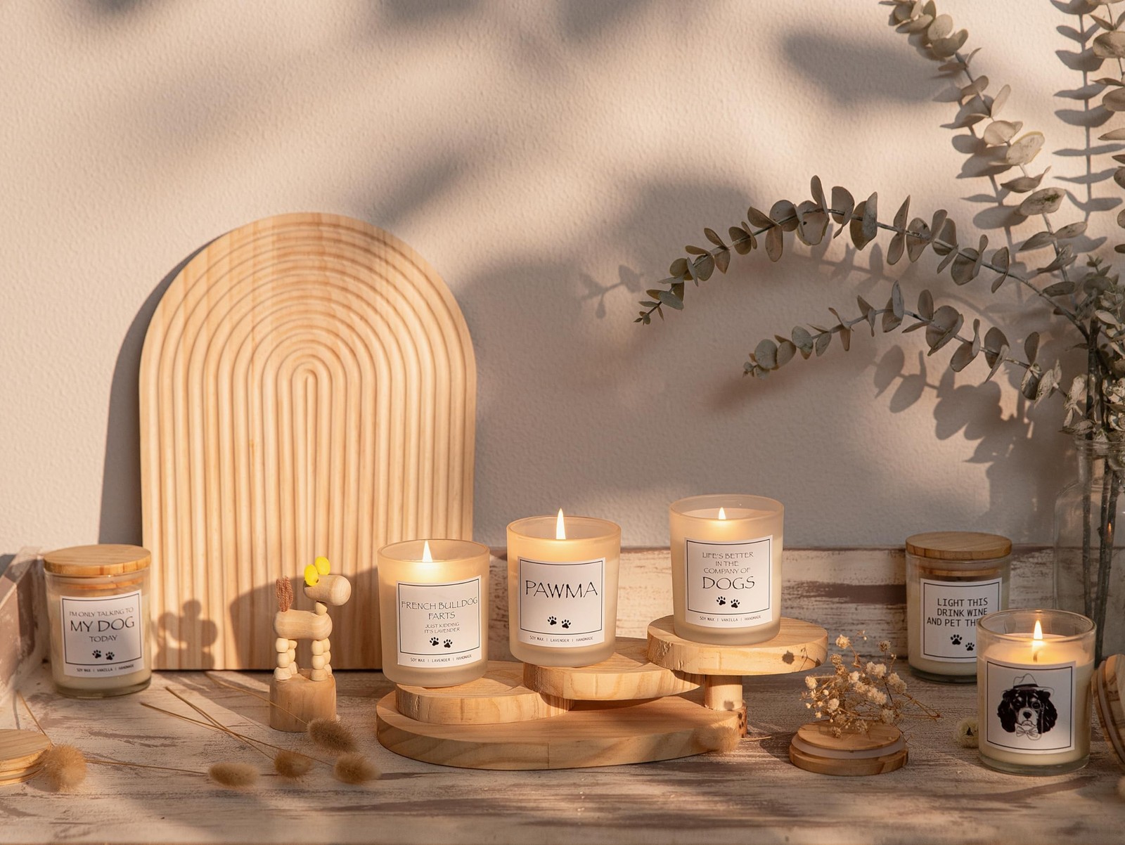 Paw Prints on Our Heart Forever Candle – Dog Memorial Gifts for Loss of Dog, …
