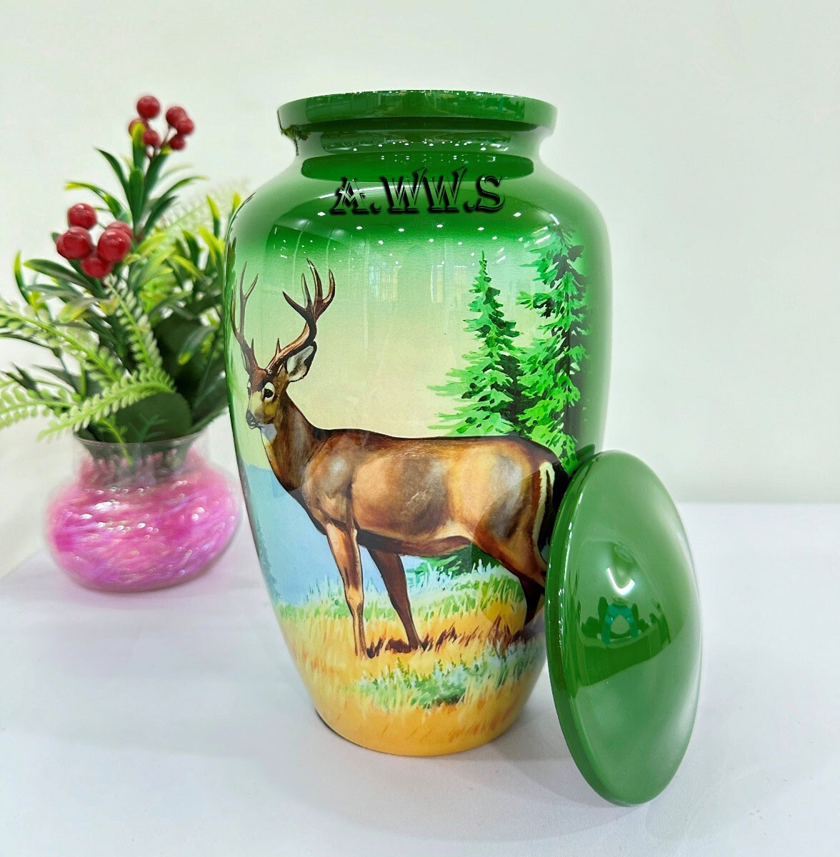 Cremation Urn Memorial Jar Pot Container | Full Size Urn for Funeral Ashes