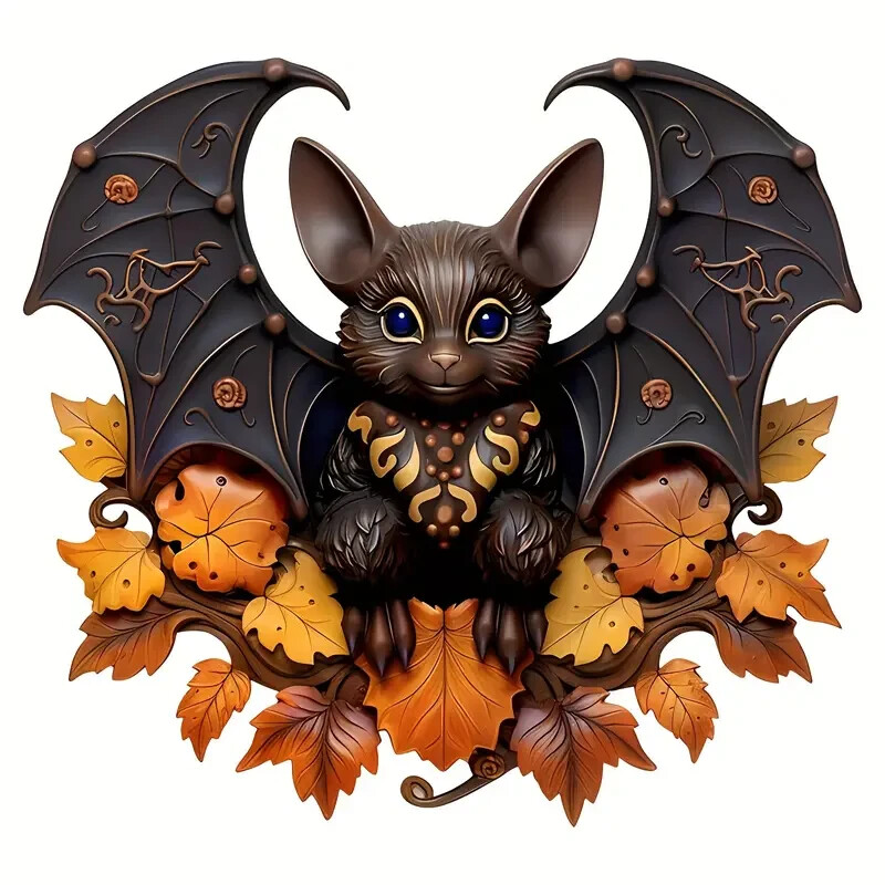 Autumn Halloween Bat Acrylic Hanging Ornament
