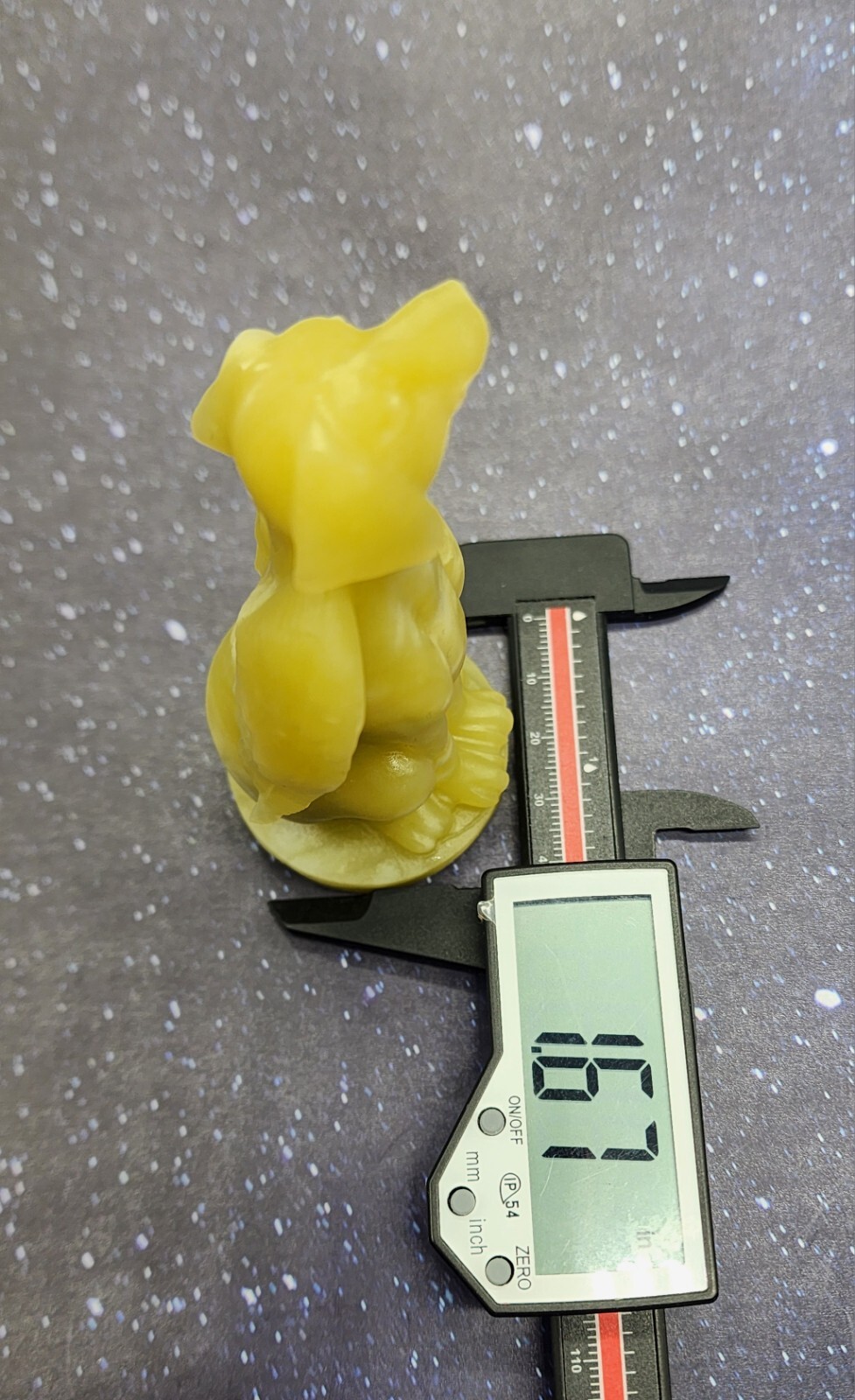 Lemon Jade Winged Angel Dog Pet Memorial, Pet Loss Gift, Gemstone Carving