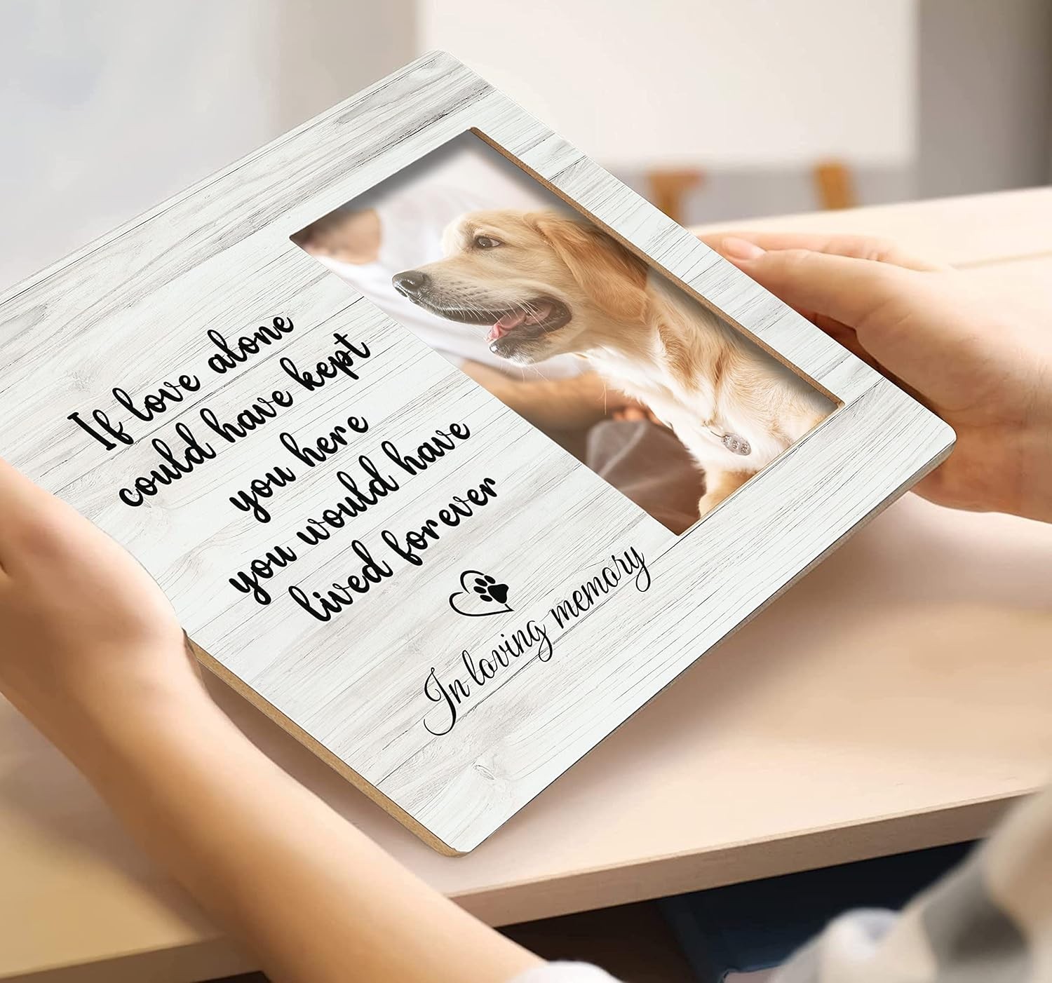 1 Pet Memorial Picture Frame for Loss of Dog or Cat Fits 6 X 4 Inch Photo