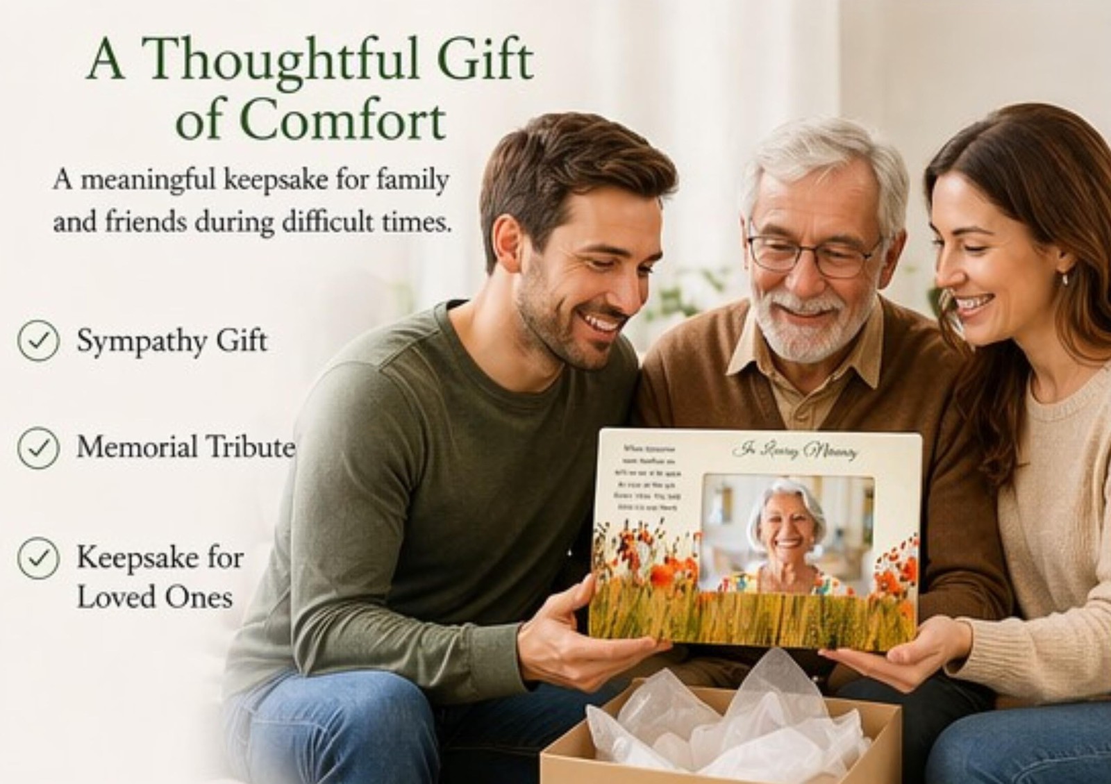 BANBERRY DESIGNS Memorial Picture Frame 4×6 – “When Tomorrow Starts