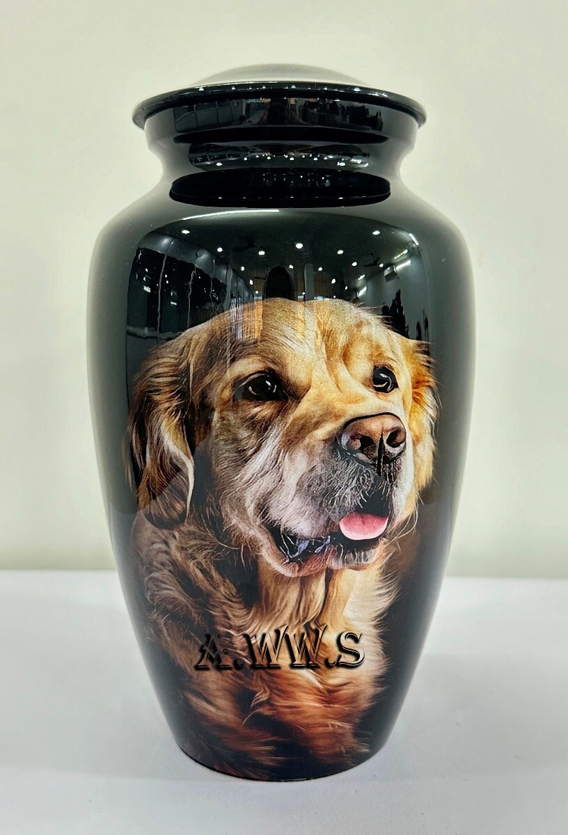 Memorials Cremation Urns for Human – Adult Classic Dog Pictured Cremation Urn