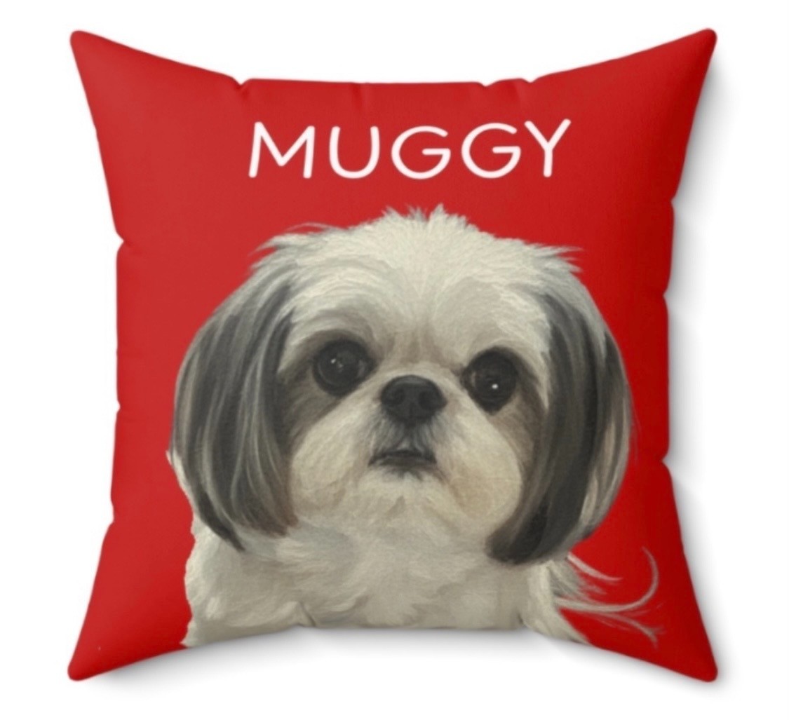 Custom Pet Photo Throw Pillow Insert Included Printed on 2 Sides Made in USA