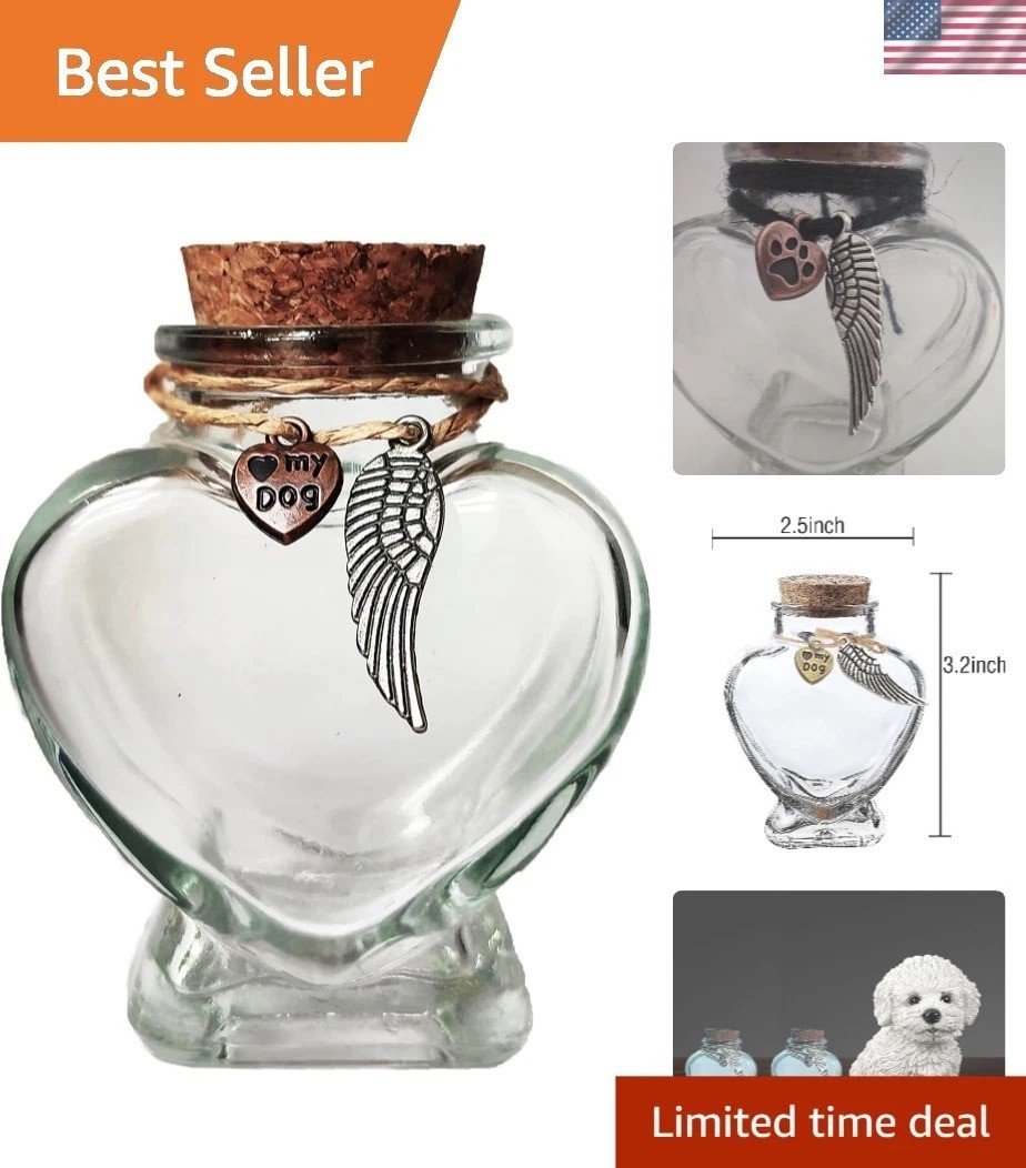 Personalized Pet Memorial Bottle – Beautiful Glass Keepsake for Fur