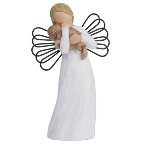 Angel with Dog Friendship Figurine-Dog Memorial Gift for Pet Lovers(Universal)