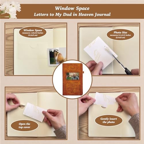 Memorial Gift, Letters to My in Heaven Journal 200 Pages Notebook A5 Lined Dad