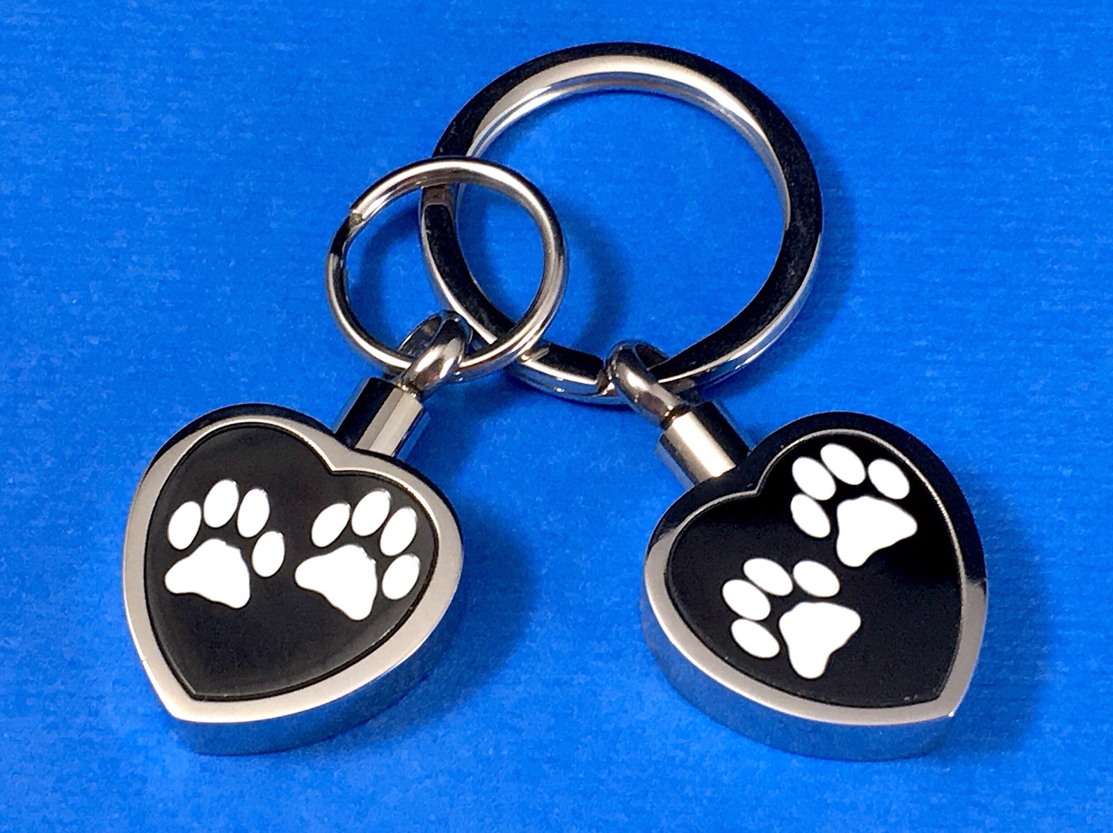 Cremation Jewelry Pendant Urn Necklace for Ashes Pet Dog Cat Paw Print Heart Ash
