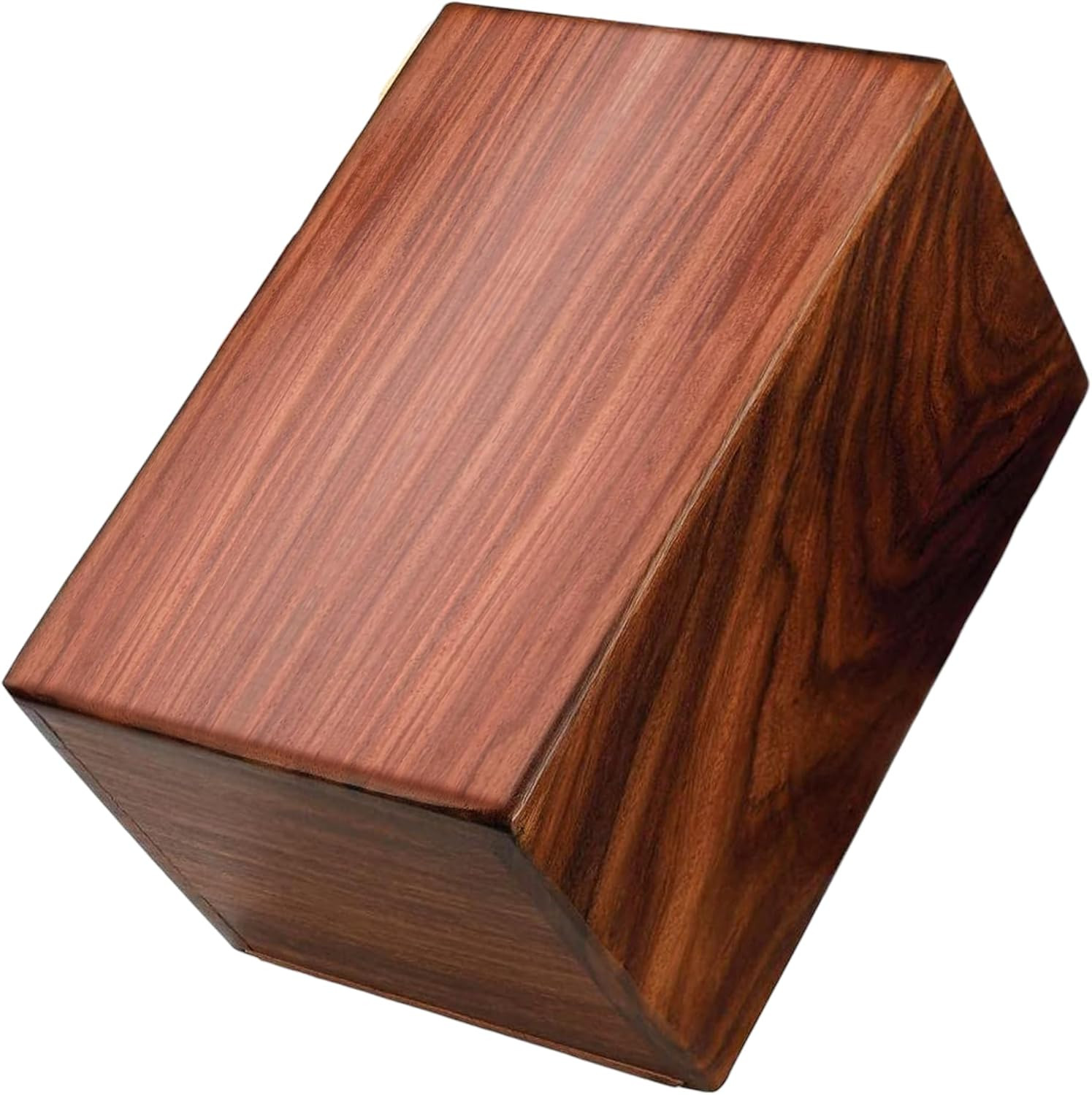 Rosewood Pet Urn for Ashes – Handcrafted Wooden Urn Box for Dogs & Cats – Fits 1