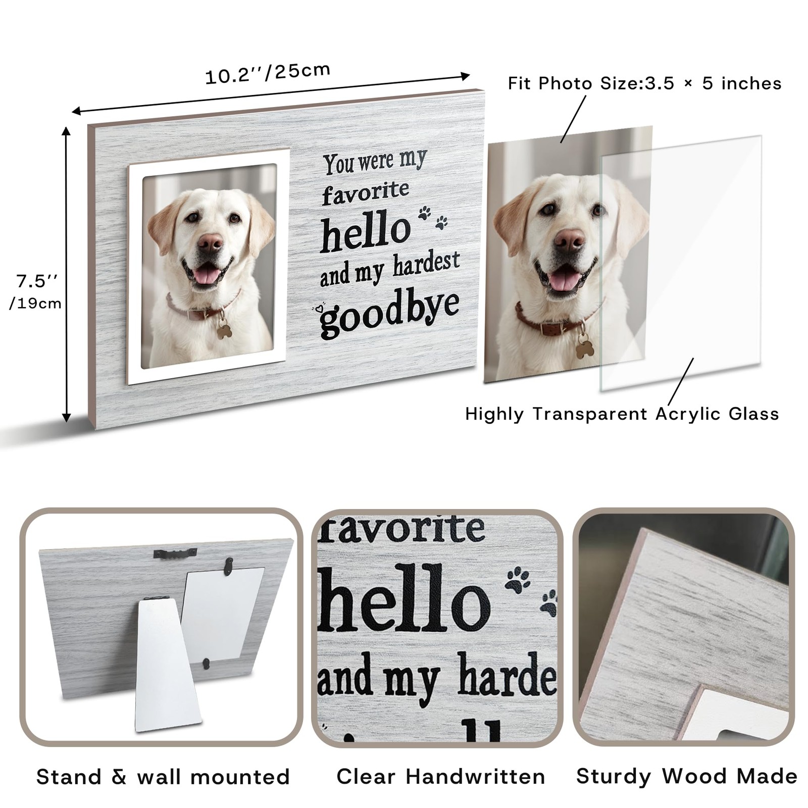 Skittypurr Dog Memorial Gifts For Loss Of Dog Pet Memorial Frame Cat Memorial