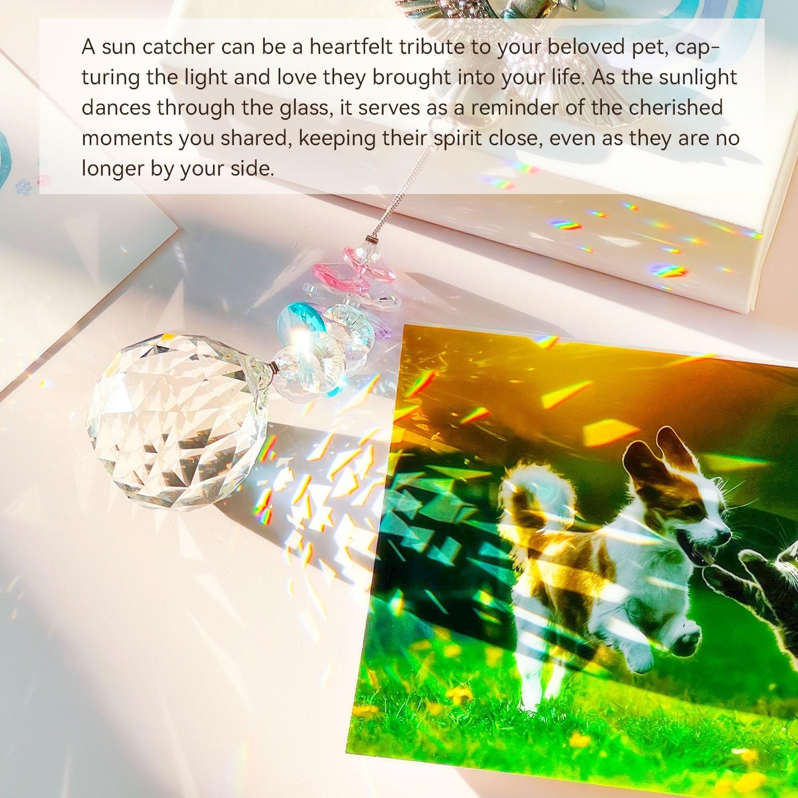 Loss of Dog Sympathy Gift, Dog Memorial Suncatcher, Pet Loss Sympathy Gifts |…