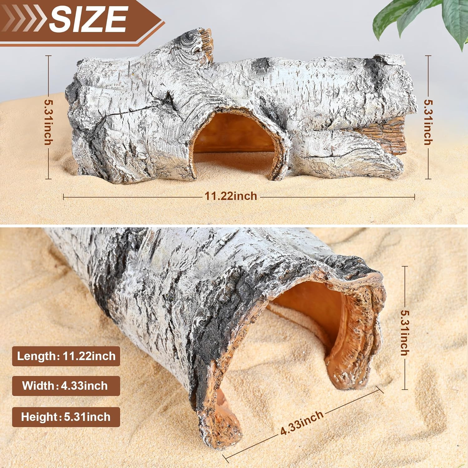 Reptile Hide Caves Simulation Tree Hideout, Hideout Shelter Sleep Cave Is Decora
