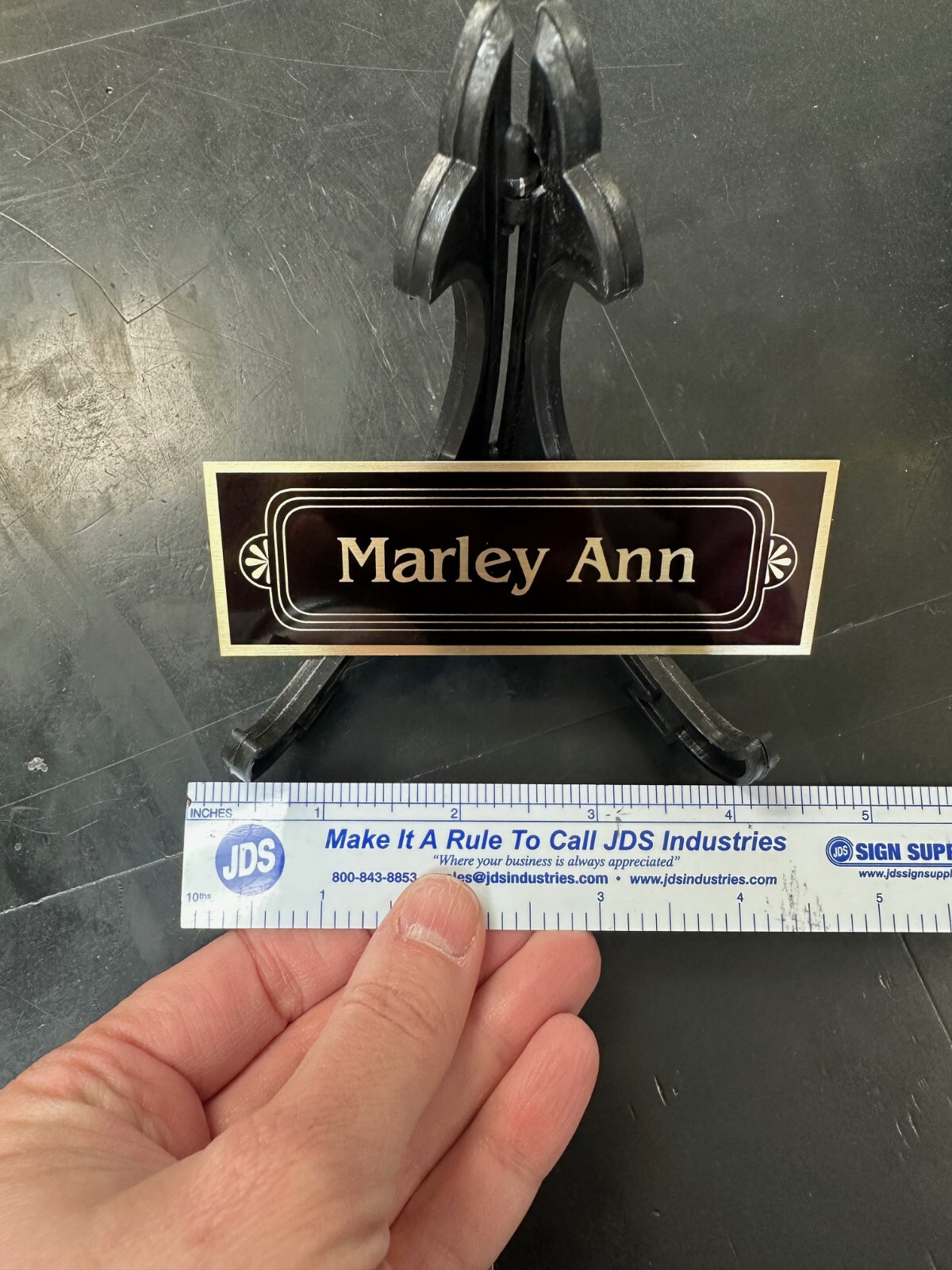 1 1/2″ x 4 1/2″ Customized Aluminum Plate for Pet Memoiral Urn