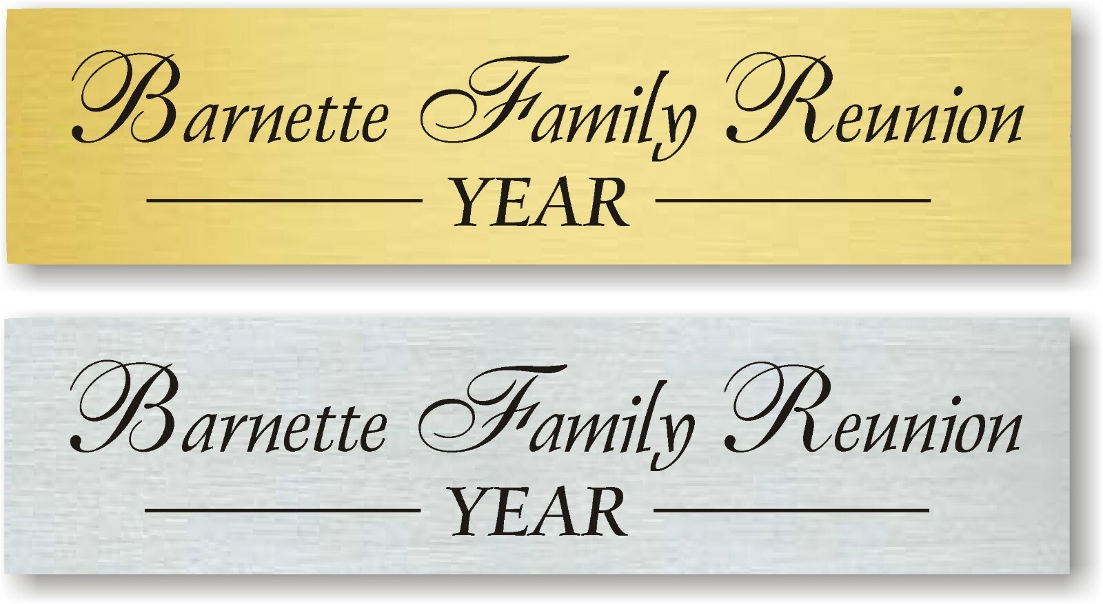 PERSONALIZED ENGRAVED NAME PLATE TAG GOLD & COLORS PET MEMORIAL URN TAXIDERMY