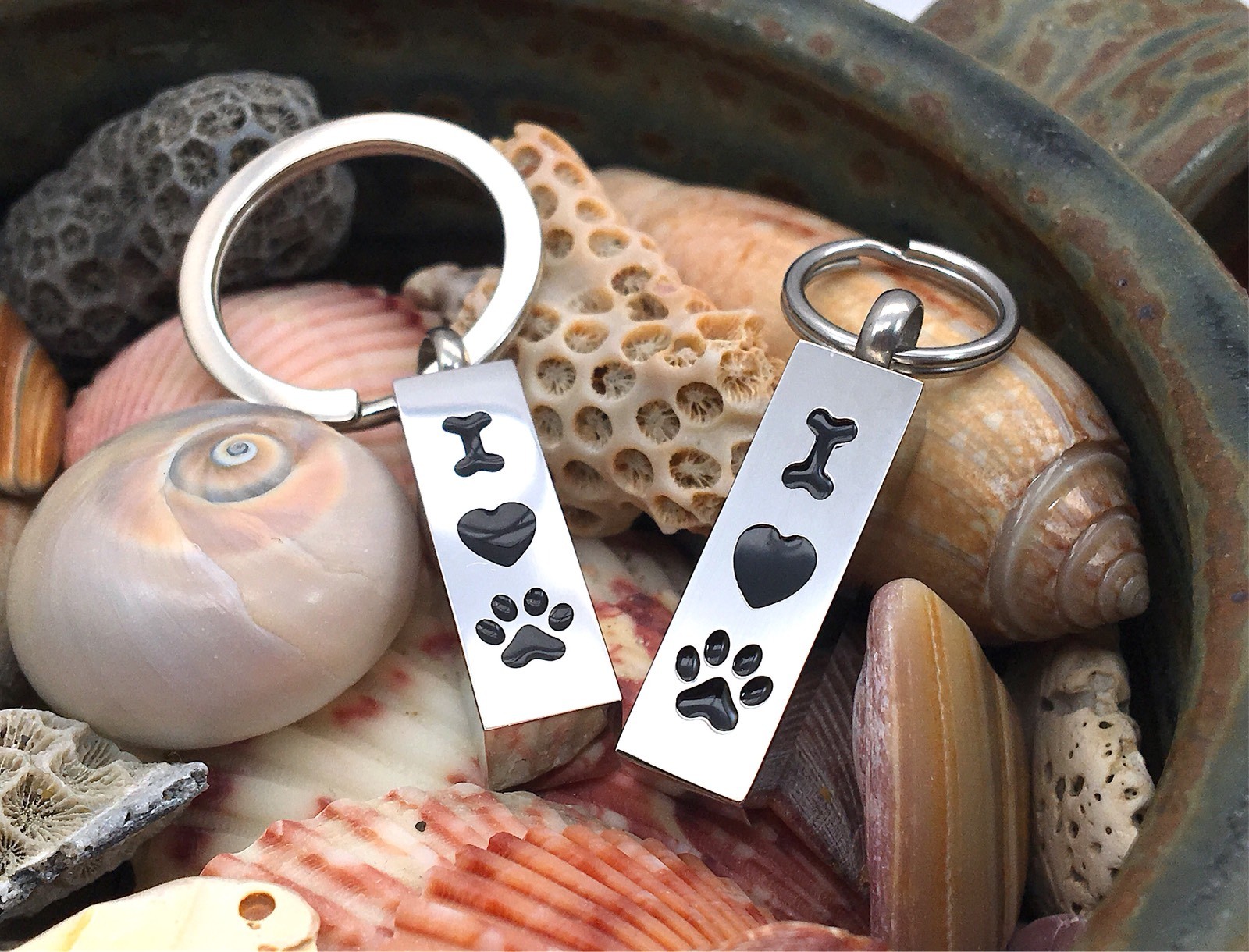 Pet Cremation Jewelry Pendant Urn Necklace for Ashes Dog Bone Heart Paw Print