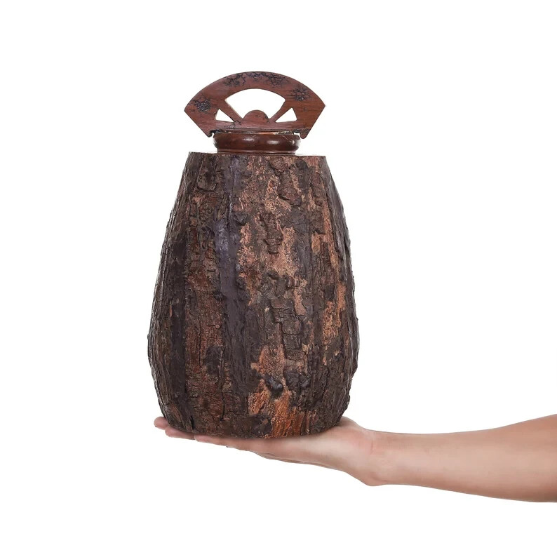 Wooden Urns for Human Ashes Adult Male Female – Cremation Urn Large Wood Urn Box