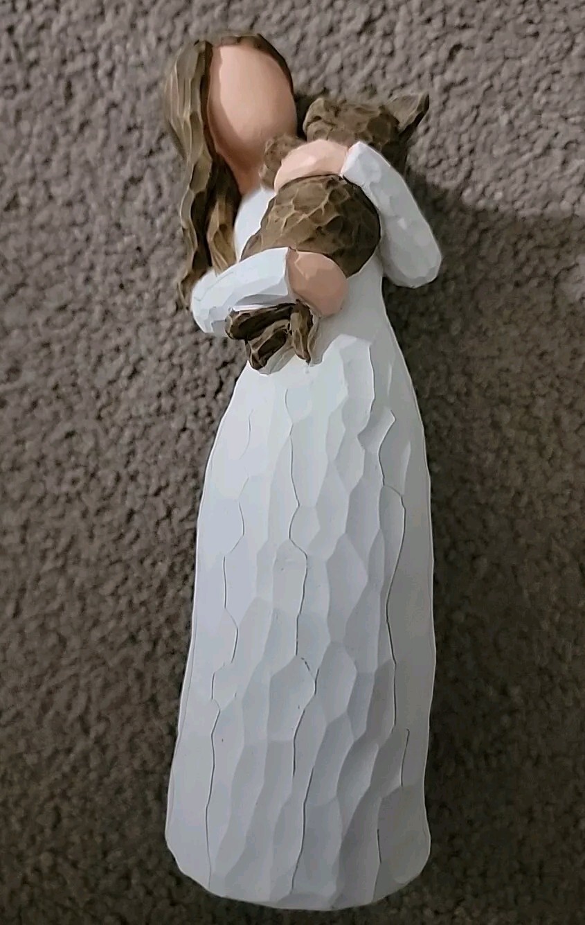 FRUMOASA Angel Gift 6″ Sculpted Dog Angel Sympathy Gifts W/ Box