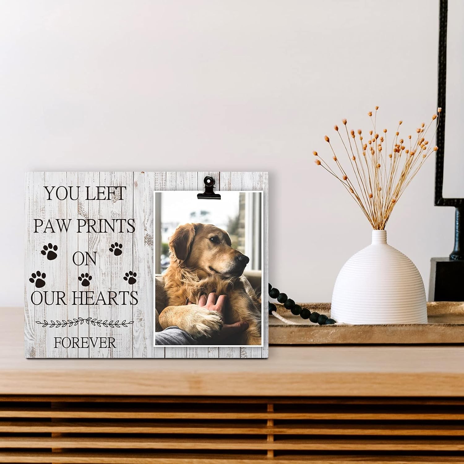 Pet Picture Frame Cat or Dog Frame 4×6 Memorial Pet Loss Picture Frame
