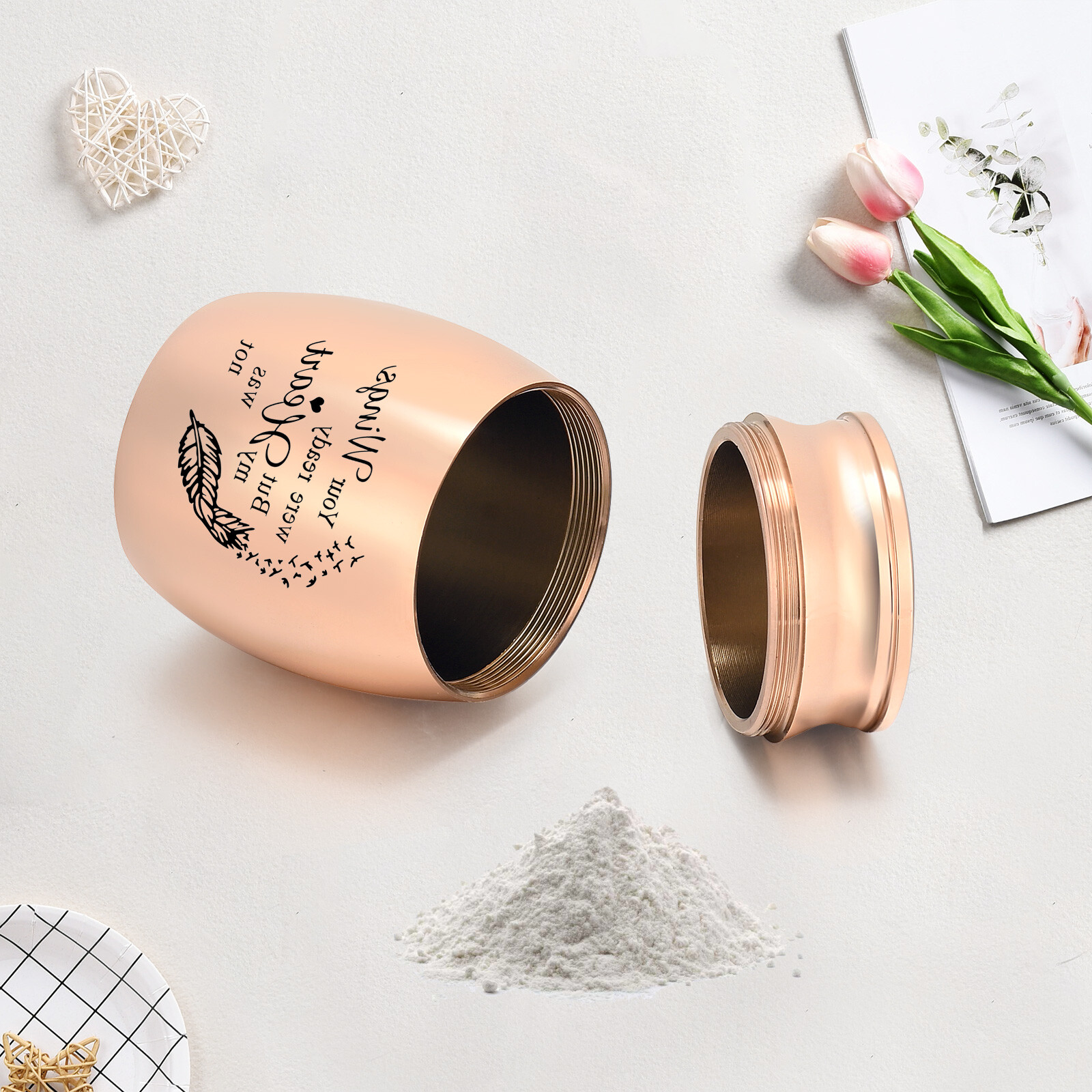 Small Keepsake Urns for Human / Pet Ashes 1.57 Inch Mini Cremation Urn for Ashes