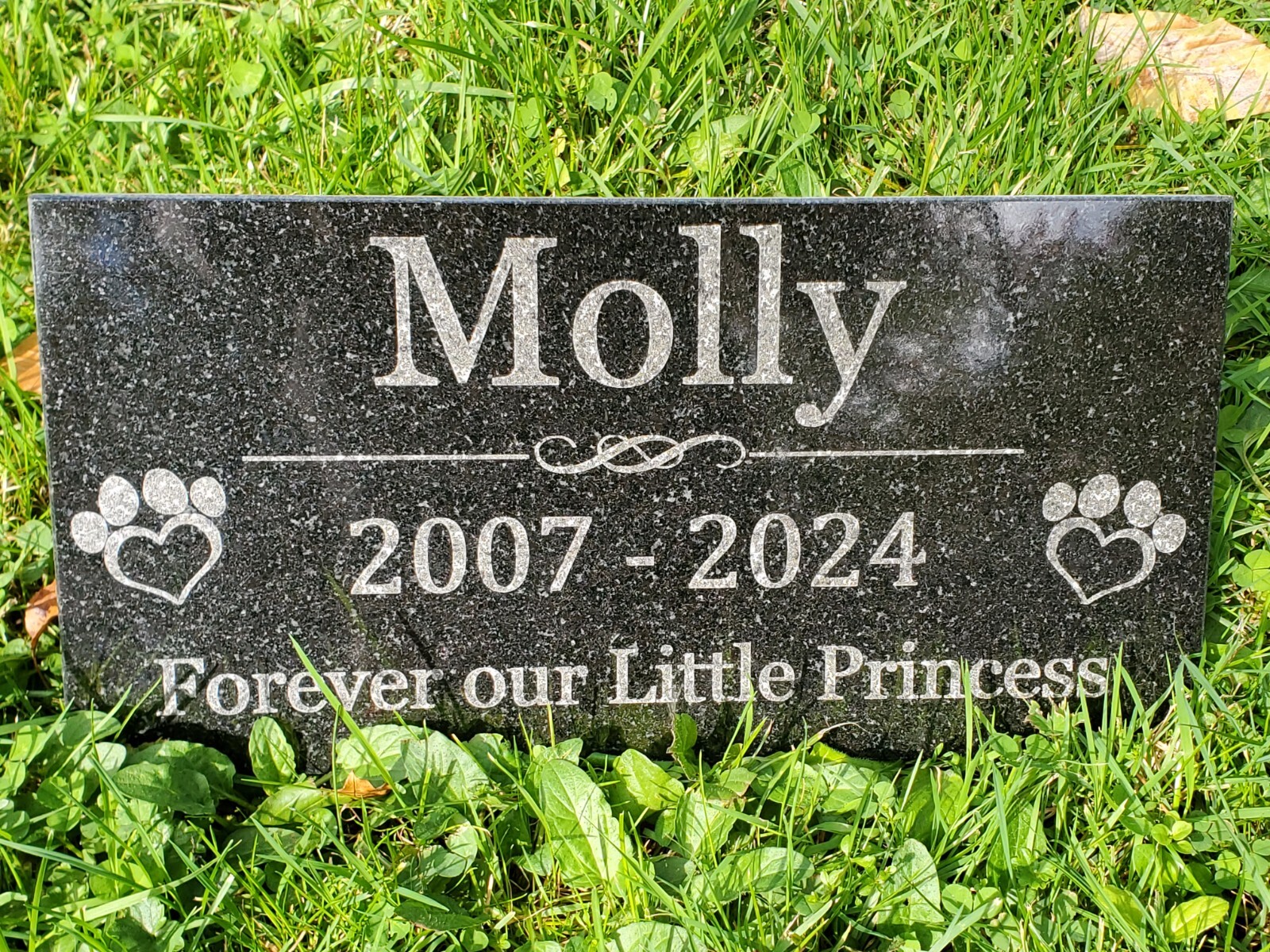 Pet Memorial Grave Stone Marker | Dog Cat Headstone | Tombstone Garden Gift t11
