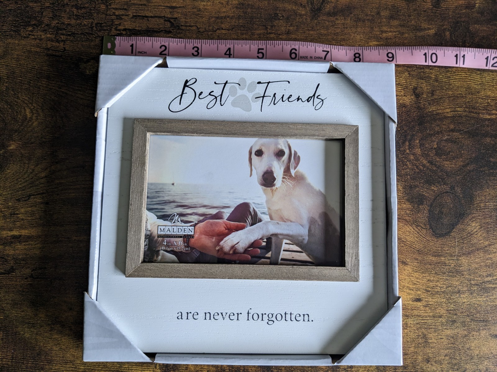 Puppy Dog Best Friend Memorial Photo Frame 4×6 Print Pet White New In Package