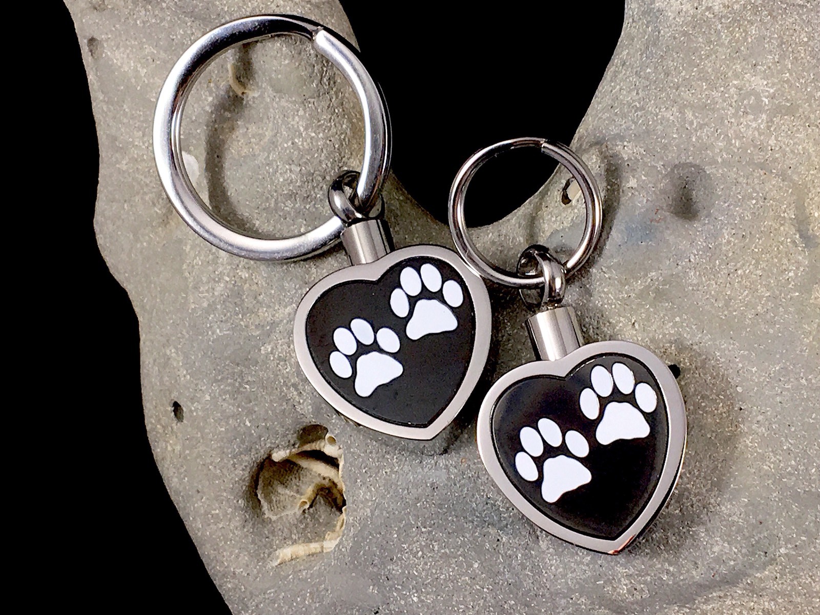Cremation Jewelry Pendant Urn Necklace for Ashes Pet Dog Cat Paw Print Heart Ash