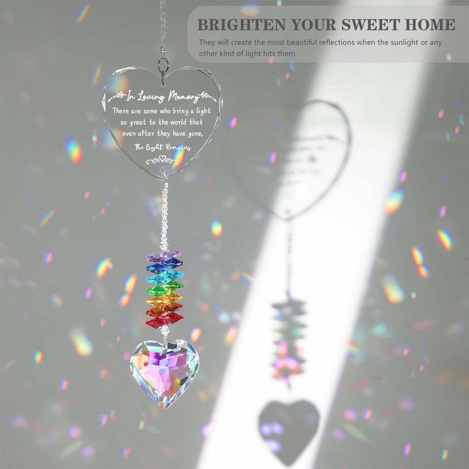Memorial Gifts, K9 Suncatcher Sympathy Gifts for Loss of Loved One, Bereaveme…