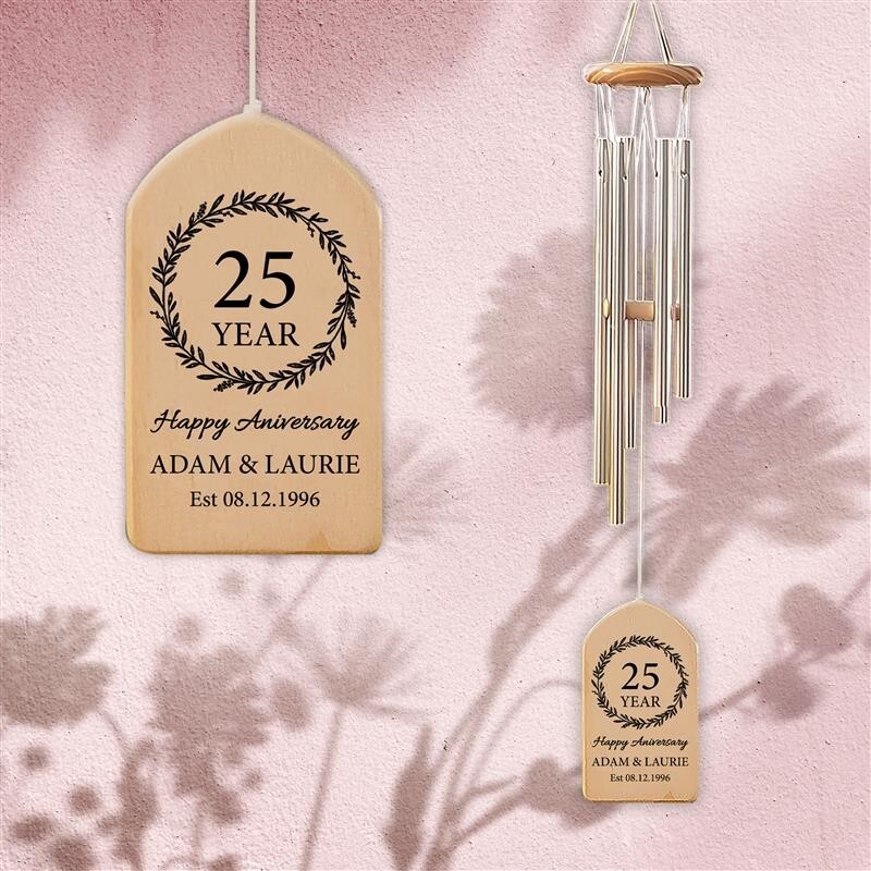 Anniversary Wind Chime, House Warming Gift, Anniversary Gift, Gift For Parents