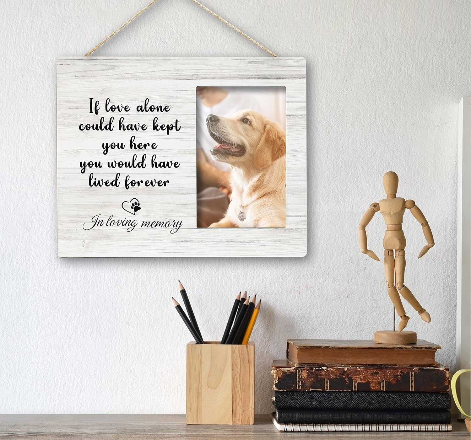 1 Pet Memorial Picture Frame for Loss of Dog or Cat Fits 6 X 4 Inch Photo
