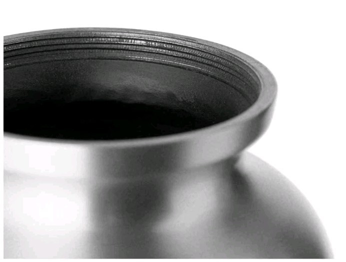 Premier Series Pet Urn for Dogs and Cats (Small – Pets Up To 25 Lbs) Ebony Alum