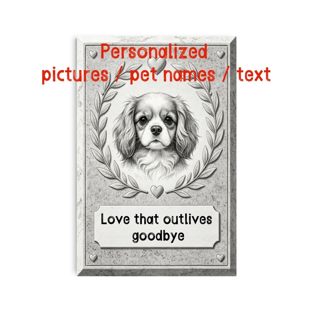 Pet Memorial Custom Acrylic Keepsake Dog Cat Photo Name Gift for Owner