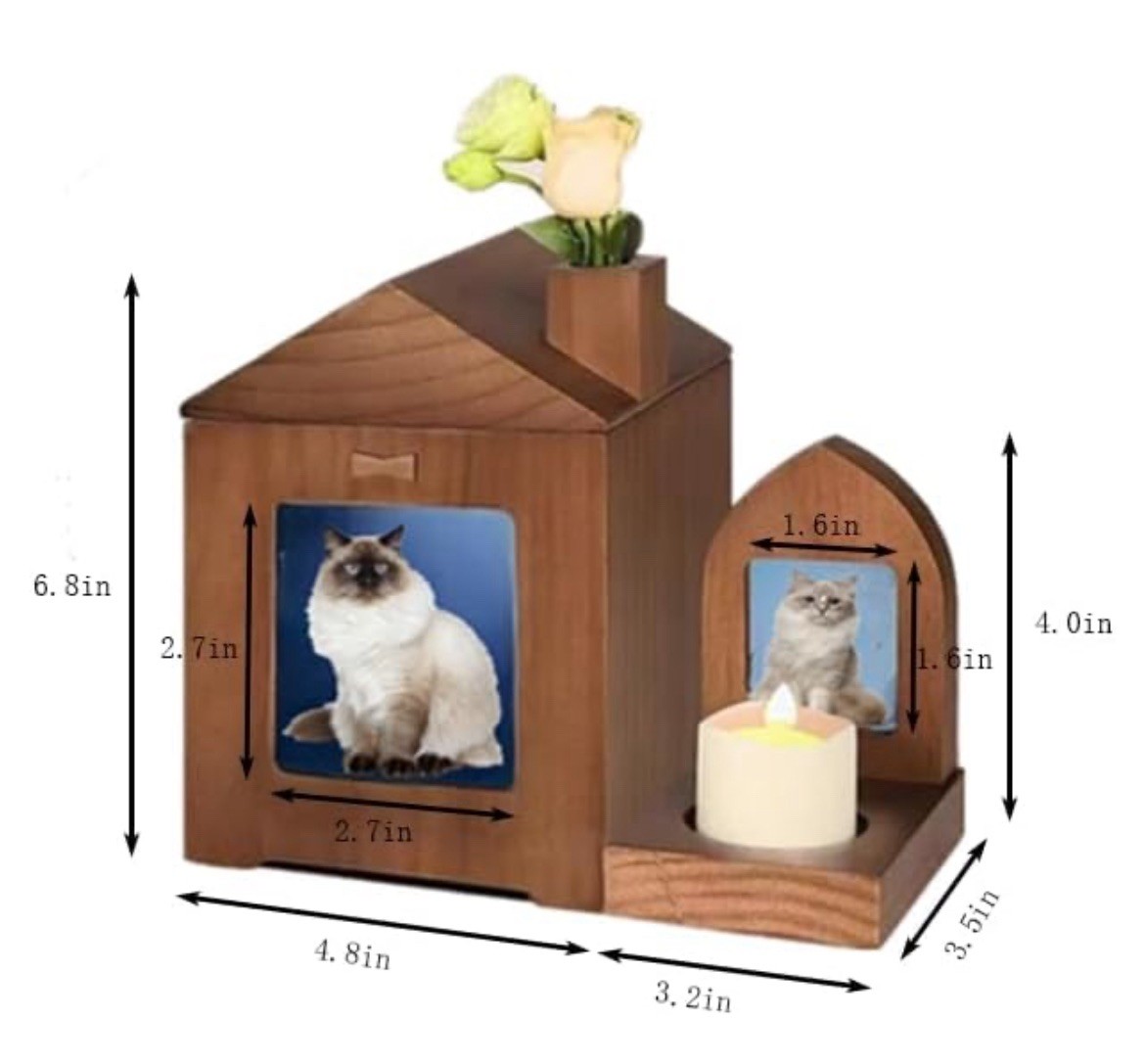 Pet Memorial Urn Pet Dog Urns for Photo Frame for Pets Pet Memorial Gift