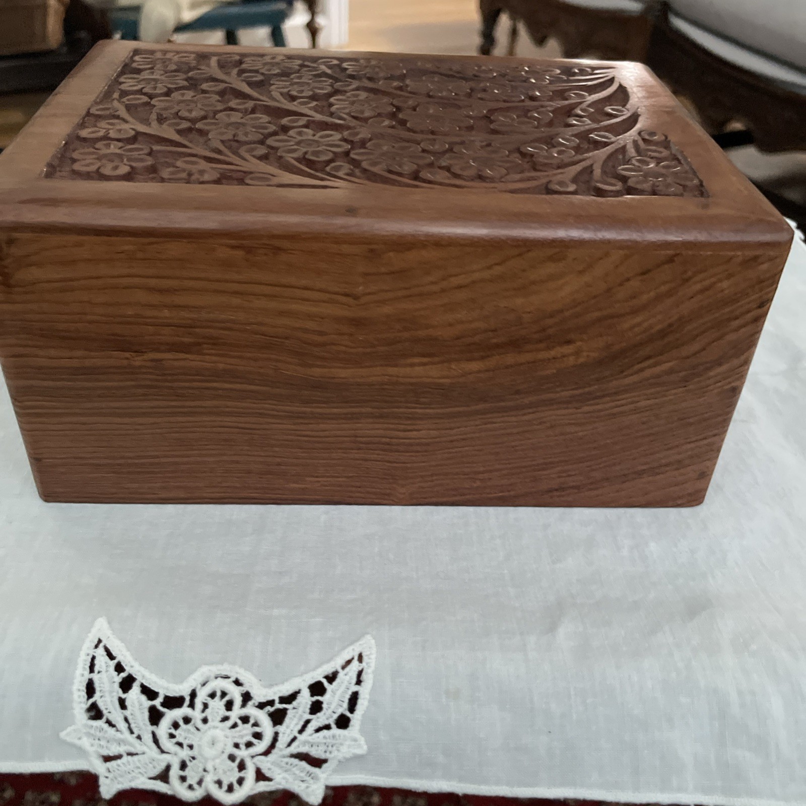Large Wooden Urn Tree of Life Rosewood Box Cremation for Ashes Keepsake