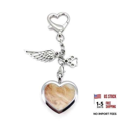Heart Fur Pet Loss Keychain – Sympathy Gift for Dogs or Cats