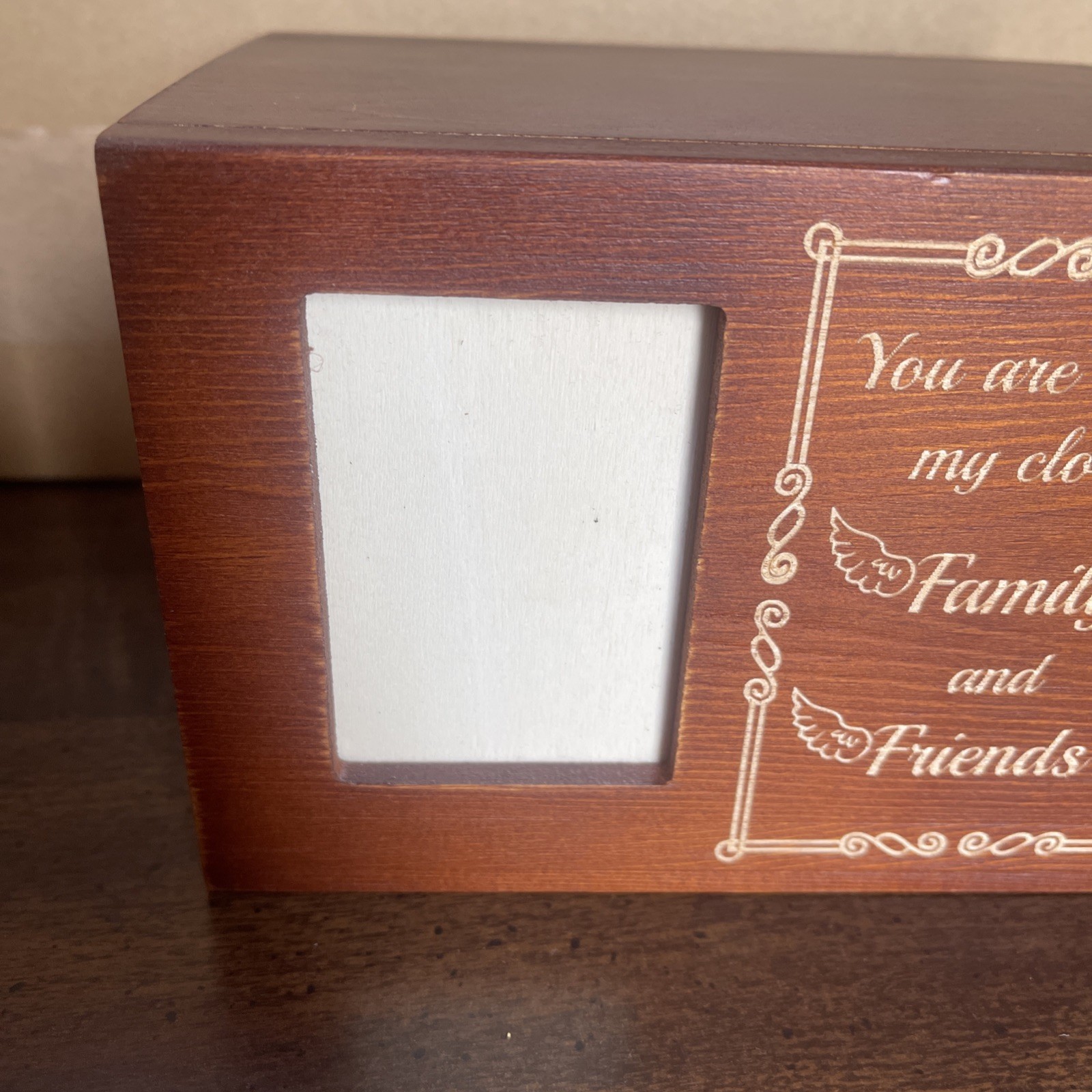 Pet Urn Cat Dog Wooden Picture Brand New
