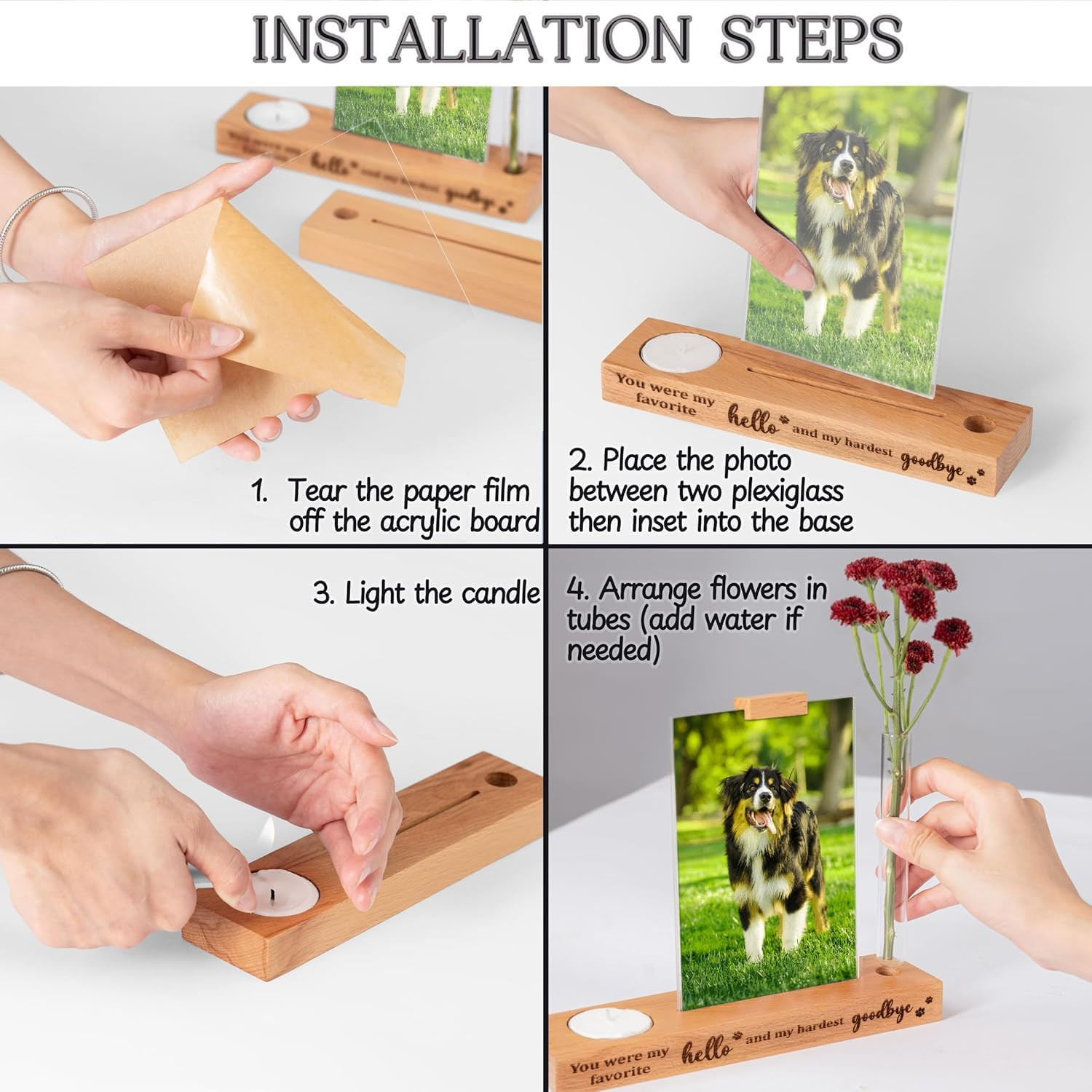 Dog Memorial Gifts – Pet Remembrance Keepsake, Sympathy Gift for Loss, Memorial
