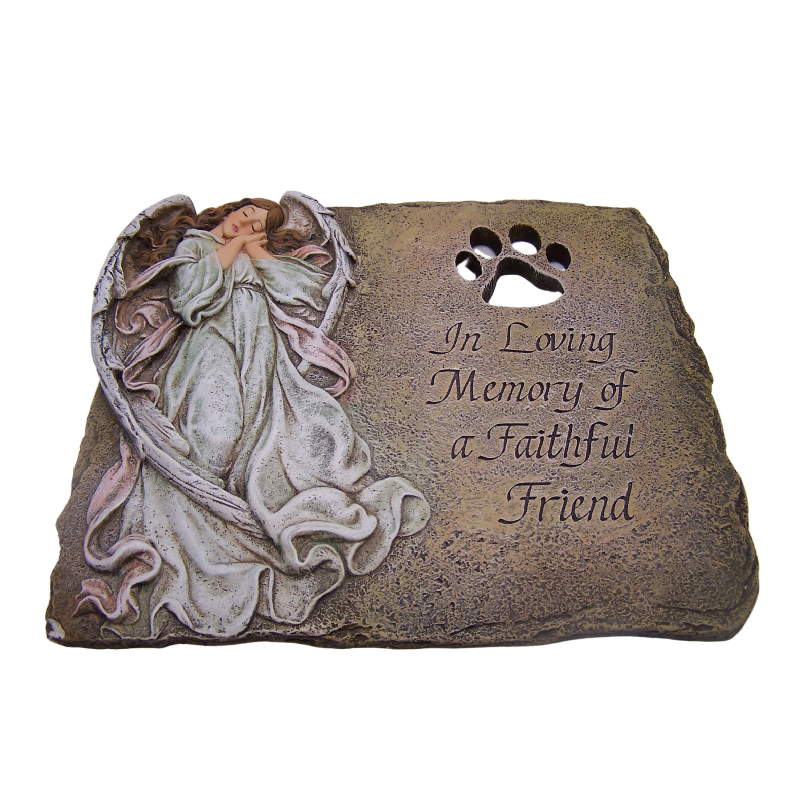 Pet Memorial Garden Stone/Plaque with Verse in Loving Memory, 9 Inches