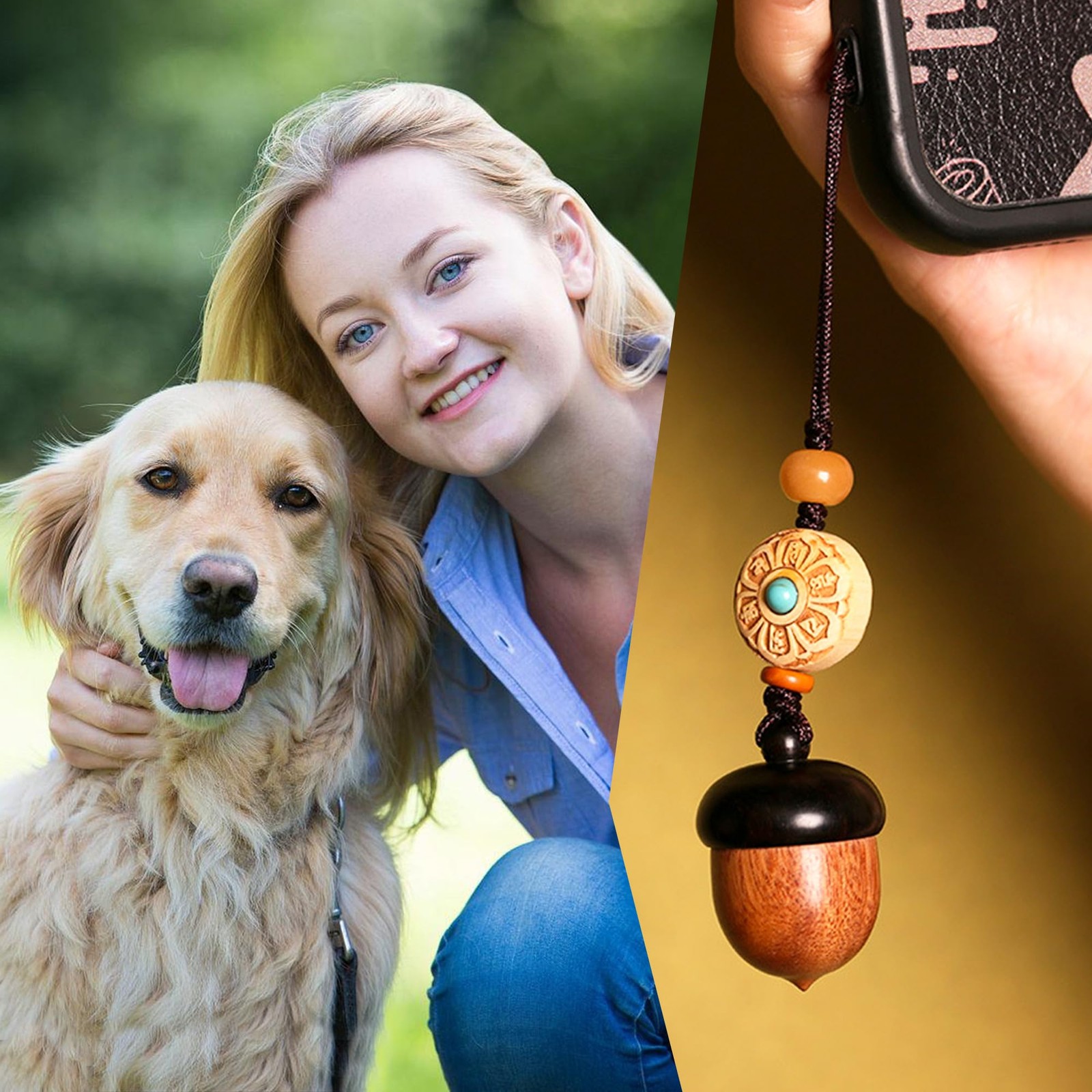 Pet Dog Urn Keychain for Ashes with Storage Bag Small Cat Cremation Keepsake …