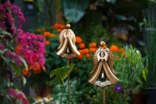 Solar Metal Grave Decorations for Cemetery Perfect as Angel Angel Stake