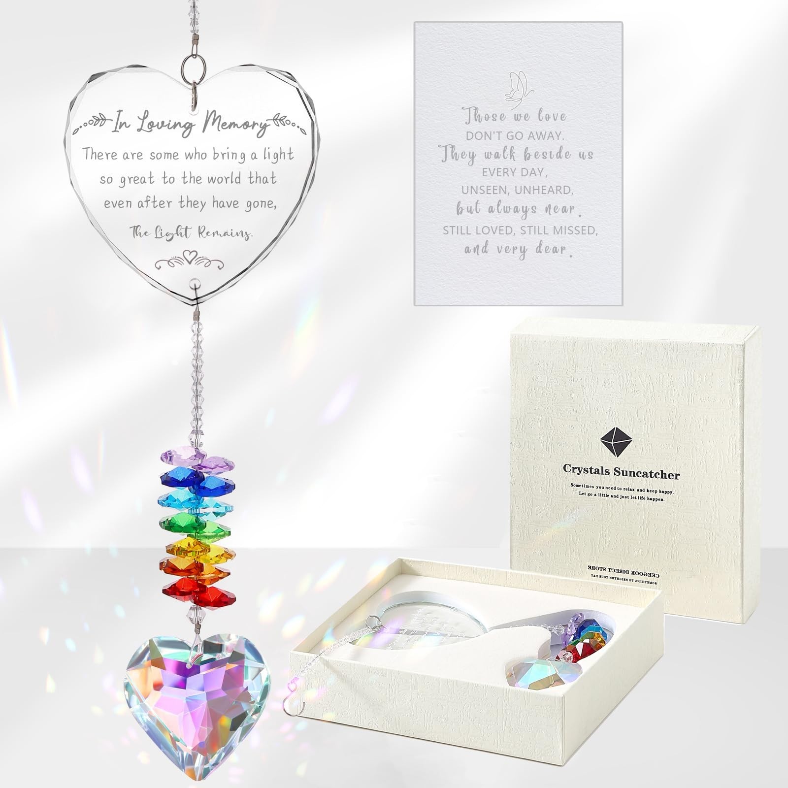 Memorial Gifts, K9 Suncatcher Sympathy Gifts for Loss of Loved One, Bereaveme…