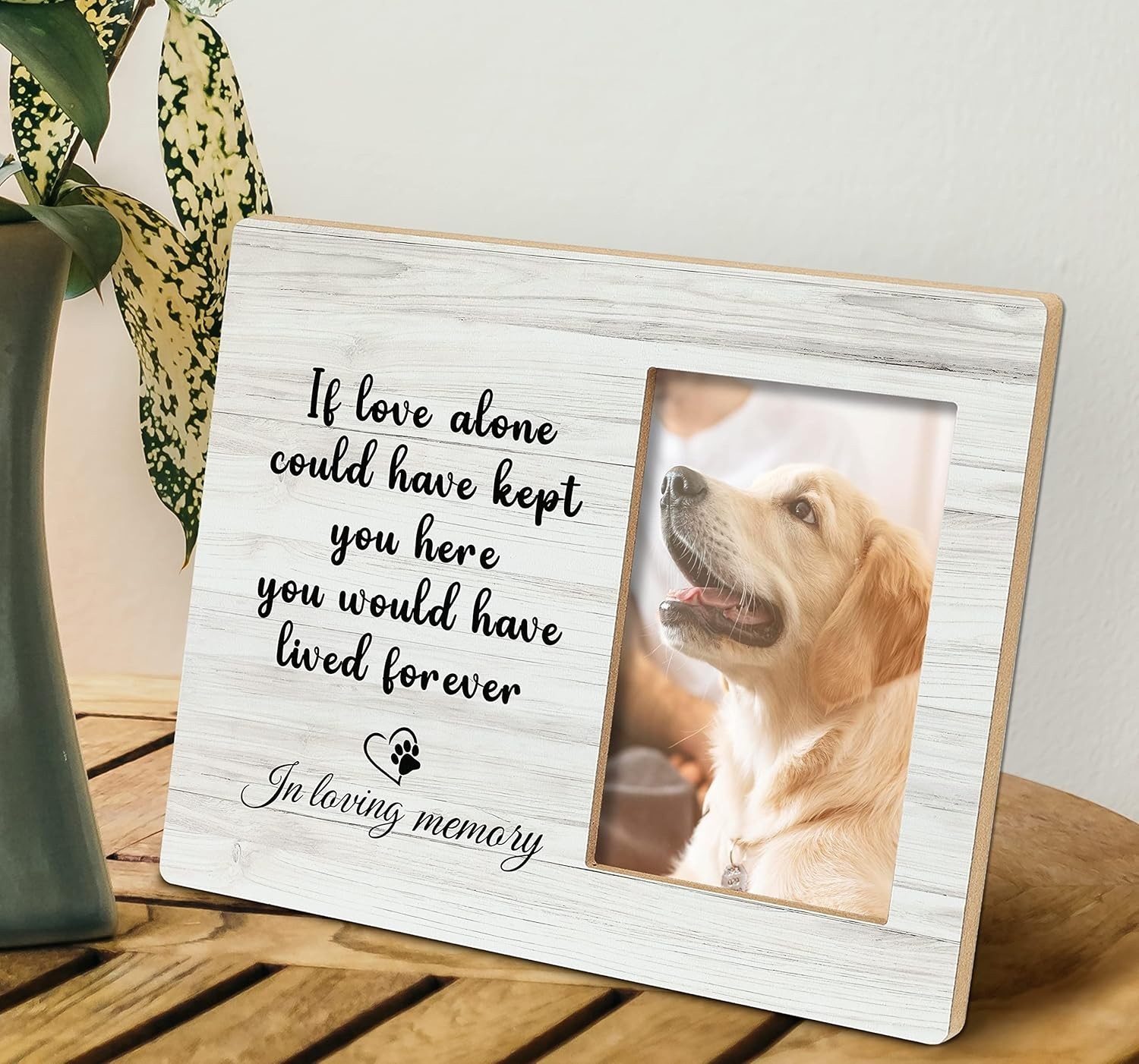 1 Pet Memorial Picture Frame for Loss of Dog or Cat Fits 6 X 4 Inch Photo
