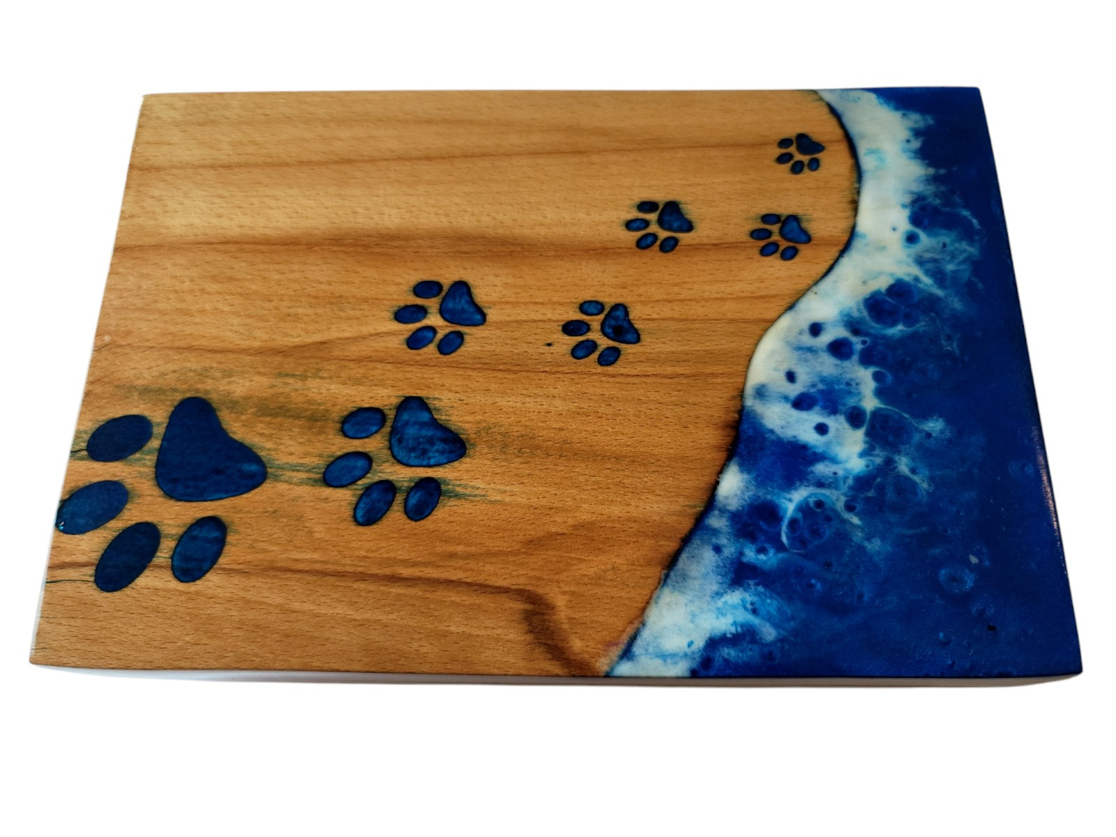 Pet urns for Dogs Wood and Resin art Box 9 inch length 6 inch Breadth 3 Height
