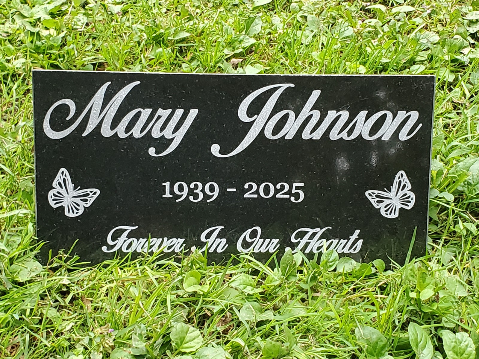 Loved One Memorial Grave Marker Headstone Garden Granite Stone Plaque loss t16