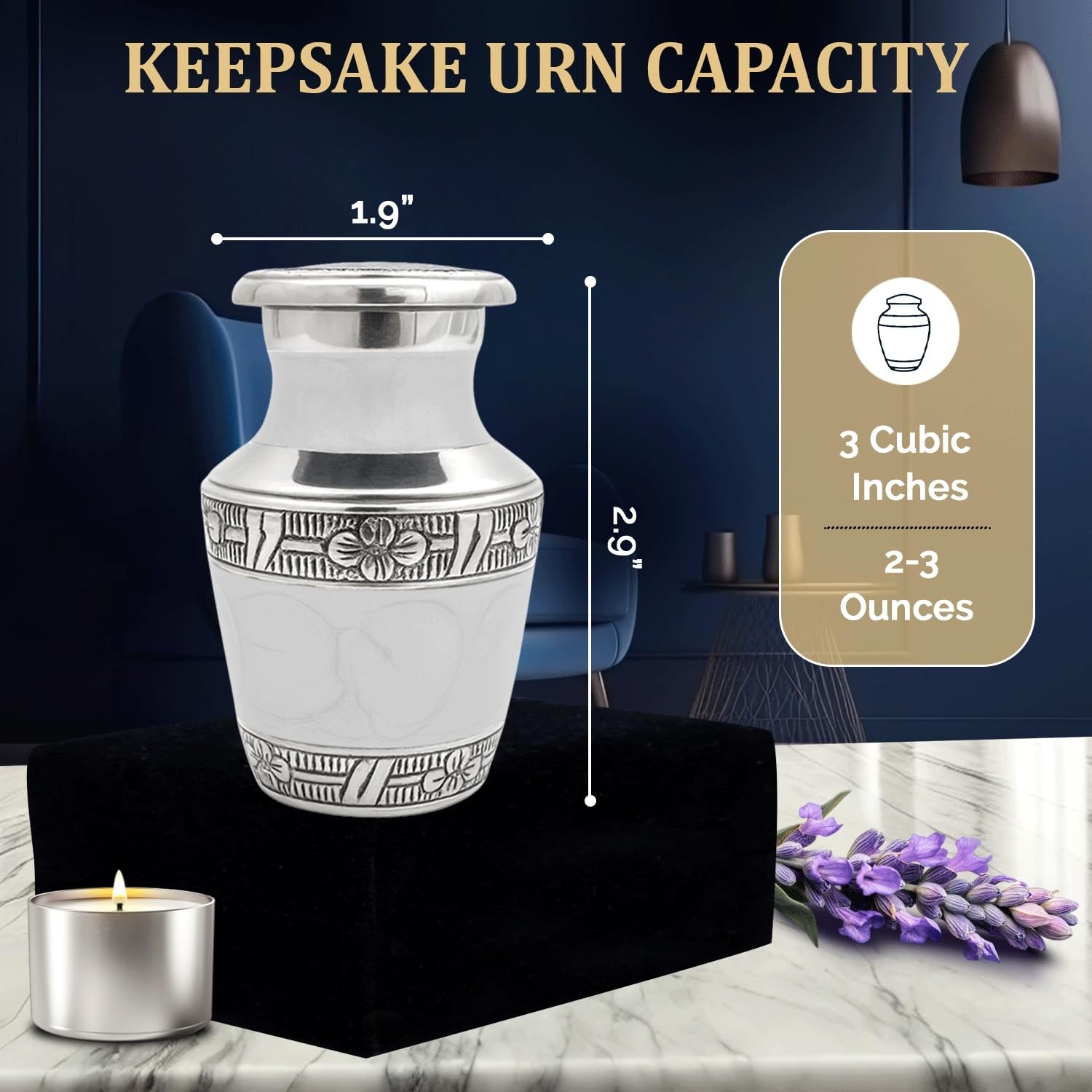 Small Urns for Ashes Keepsake Set – Handcrafted Mini Urns for Human Ashes for…